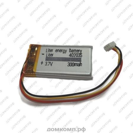 Батарея Li-Pol 3.7V 300 mAh (40 x 20 x 3.5 мм) 3-pin недорого. домкомп.рф